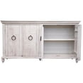 thumbnail image 3 of Crafters and Weavers 73" Macao 4 Door Sideboard in Ivory, 3 of 4