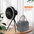 thumbnail image 4 of Ventilador de camping DQrwqpou 10000 mAh carga USB negro, 4 of 6