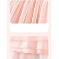 thumbnail image 6 of Bellafa Toddler Applique Tutu Dress Little Girls Fluffy Sleeve Summer Dresses Casual Party Tulle Sundress for Kids 2-7Y, 6 of 7