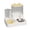 Yellow, variant on Twfbrm Automatic Cat Feeder and Water Dispenser, 2 in 1 Gravity Pet Food Feeder and Waterer Set with Stainless Steel Bowl, Self Feeding Food Container Pet Feeder Dish for Cats and Small Dogs