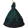 thumbnail image 4 of Women's Gothic Victorian Rococo Dress Civil War Southern Belle Tea Party Ball Gown Medieval Evening Dress, 4 of 7