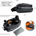 thumbnail image 4 of Rhinowalk, Paquete de 1 Bolsa multifuncional para manillar de bicicleta, Impermeable, Bolsa para cuadro, Adecuada para bicicletas de montaña, Ciclismo de turismo (Negro), 4 of 5