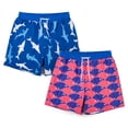 thumbnail image 4 of BIG ELEPHANT 2-Pack Boys Swim Trunks with Compression Liner, Quick Dry Swimming Shorts(6-13Y), 4 of 7