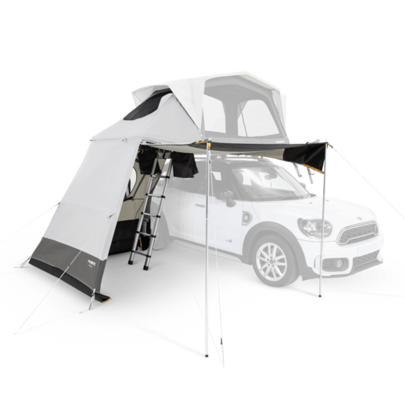 Dometic Outdoor Division Auvent 9120002266 TRT 140 AIR; Manuel; Petit Ou Bas pour Voitures de Tourisme Hauteur Standard; Minerai; Polycoton; Sans Couverture Météorologique; avec 2 Poteaux Réglables et 1 Sac de Transport