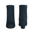 thumbnail image 2 of Unique Bargains Bottines à Talons Hauts Épais à Bout Rond pour Femme Bleu (Taille 6), 2 of 6