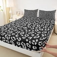 thumbnail image 3 of Castle Fairy Vintage Cheetah Print Twin Sheet Sets,Abstract Leopard Print Bedding, 3 of 7