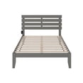 thumbnail image 3 of AFI Oxford Solid Wood Queen Platform Bed with USB Charger in Gray, 3 of 6