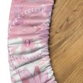 thumbnail image 5 of Ambesonne Floral Fitted Round Tablecloth, Spring Flowers Print Artwork, 45"- 56" Diameter, Pale Pink Lilac and Rose, 5 of 5