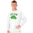 thumbnail image 5 of Live Slow Turtle Tortoise Animals Long Sleeve TShirt Men Women Brisco Brands M, 5 of 6