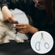 thumbnail image 2 of 1 Pc Cortauñas Doble Agujero Duradero para Mascotas para Perro y Gato 3.94"x2.56" Blanco Azul, 2 of 6