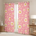 thumbnail image 2 of Manfei Cute Flowers Black Out Curtains,Kawaii Daisy Curtains Pack of 2 (42x63 Each),Yellow Pink Bedroom Curtains For Girls Kids,Ultra Soft Home Decor, 2 of 6