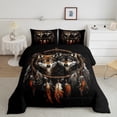 thumbnail image 2 of Manfei Safari Wolf Bedding Comforter Set, Bohemian Dreamcatcher Twin Comforter Sets, Wild Animal Bedding Set, Microfiber Bedroom Decor Reversible 2pcs, 2 of 8