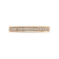 thumbnail image 3 of 1/2 Carat (Ctw Color H-I, I1-I2) Ladies 14K Rose Pink Gold Diamond Eternity Wedding Band Ring, 3 of 6