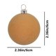 thumbnail image 3 of Adornos de bolas de Navidad, decoración navideña, colgante de bolas de flocado, decoraciones de bolas de Navidad para pared de árbol de Navidad y chimenea, 3 of 5