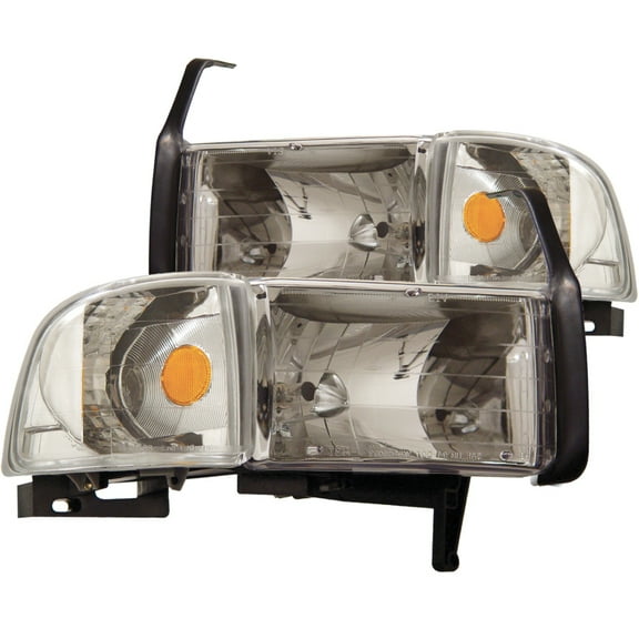 Anzo Crystal Headlight Set - 111068 Fits select: 1994-2002 DODGE RAM 2500, 1994-1996 DODGE RAM 1500
