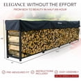 thumbnail image 2 of The Woodhaven 16ft Firewood Rack, 2 of 4