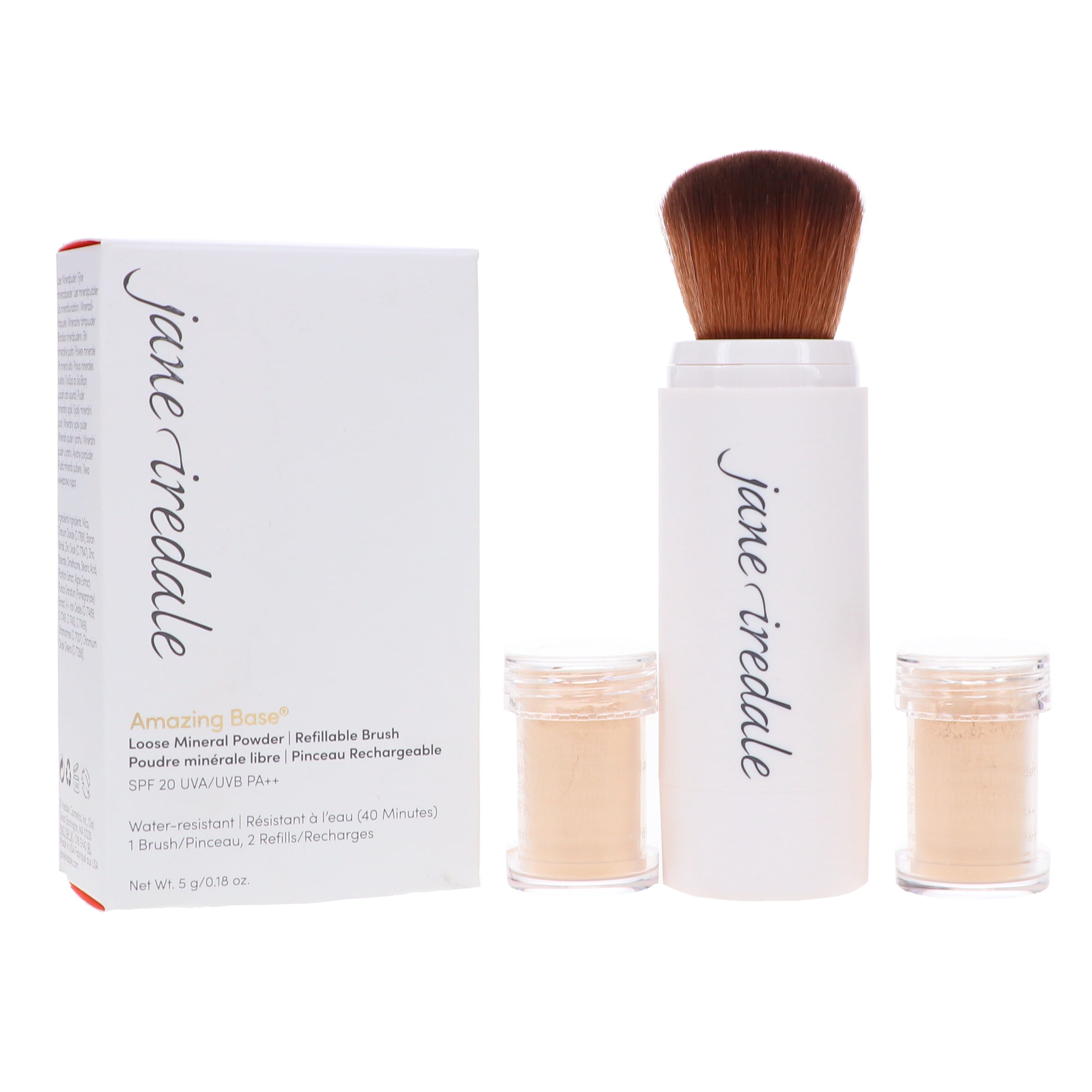 jane iredale Amazing Base Loose Mineral Powder Refillable Brush Bisque 0.18 oz
