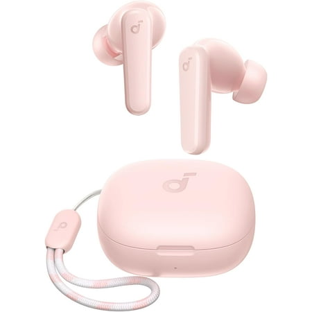 soundcore P25i Bluetooth True Wireless Earbuds  Big Bass  30H Playtime  IPX5  with Charging Case  Pink