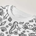 thumbnail image 5 of WEAIXIMIUNG Ensembles de Pyjamas Peints à la Main pour Enfants Garçons & Filles Pyjamas Colorés avec Marqueurs Créatifs b5 4-5 Ans, 5 of 5