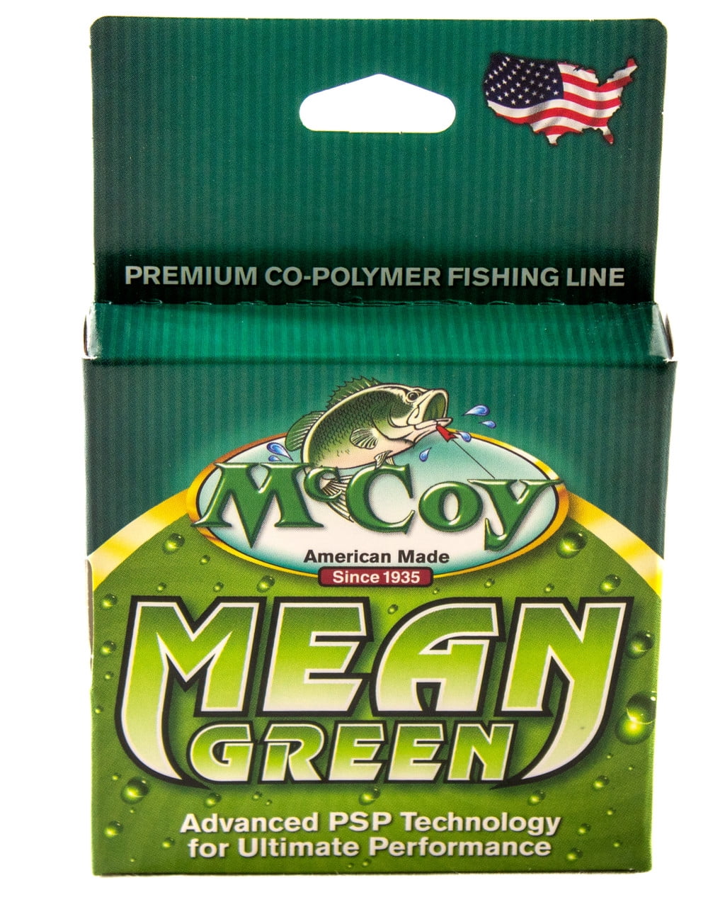 McCoy Mean Green Premium CoPolymer Monofilament Fishing Line (6lb Test  (.010 Dia) - 250 Yards) 