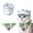 Blue Hat Football, variant on Sport Themed Pet Hat Bandana Set, Adjustable Dog Cat Soccer Baseball Cap, Soft Fabric Pet Summer Outfit Accessory for Cats Small Medium Dogs Party Outdoor Shooting