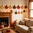 thumbnail image 3 of YardChic 40Pcs Fall Maple Felt Fall Tree Decorations, Fall Tree Ornaments, Fall Leaves for Crafts, Fall Leaves Decor, Thanksgiving Harvest Festival Indoor Fall Ornaments for Tree Mantel Party Decor, 3 of 5