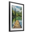 thumbnail image 2 of Stupell Industries Farmhouse Sunlit River Dock Black Framed Print Under Glass, 14 x 20, by Petals Prints Design, 2 of 8