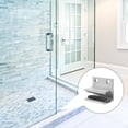 thumbnail image 1 of EXHUMKY 1 Set Silver Shower Door Bottom Guide for Glass Shower Doors and Bathroom Installation Needs, 1 of 5