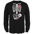 thumbnail image 1 of T-Shirt à Manches Longues Noir pour Adulte avec Squelette de Bébé d'Halloween, 1 of 1
