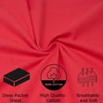 thumbnail image 3 of Deep Pocket Fitted Flannel Sheet for - 100% Cotton - Fully Elastic, 3 of 4