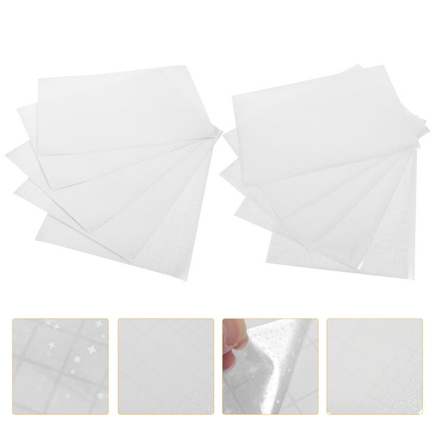 BESTYASH 10Ud Papel Vinilo Holográfico A4 Transparente Resistente Fácil Para Manualidades