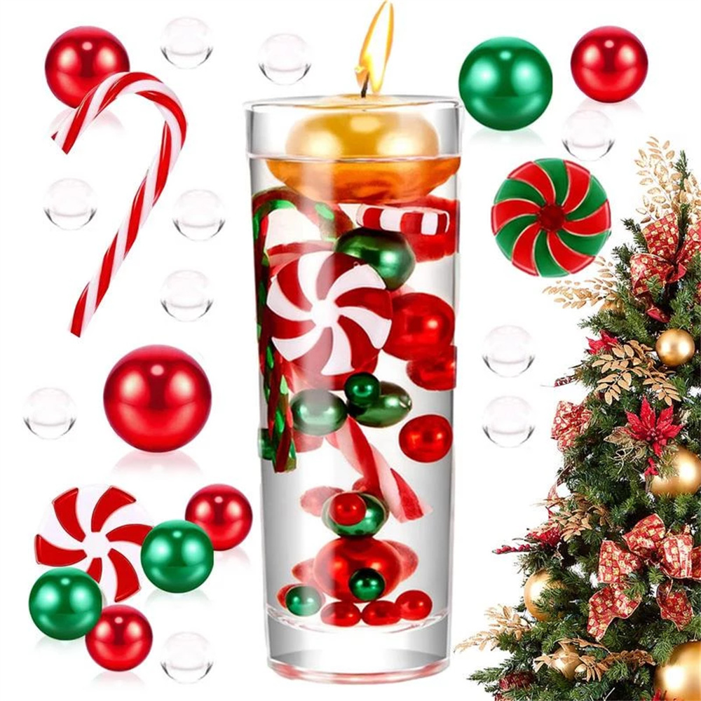 Christmas Floating Candles DIY 2023 New Christmas Vase Filler Vases