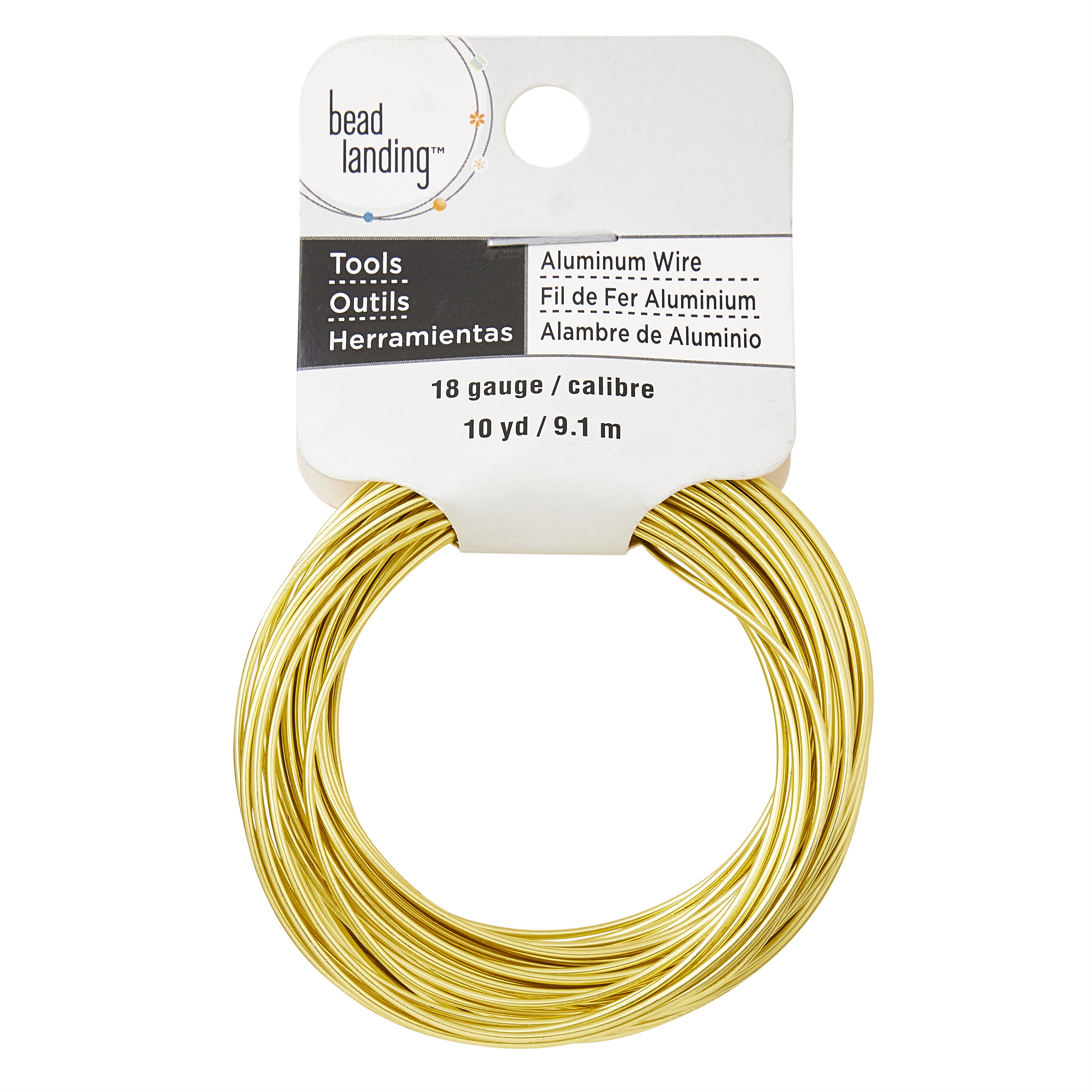 12 Pack: 18 Gauge Gold Aluminum Wire by Bead Landing