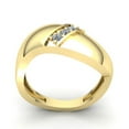 thumbnail image 3 of 0.33ctw Round Cut Diamond Mens 3 stone Anniversary Wedding Band Solid 14K Rose, White or Yellow Gold FG VS, 3 of 3
