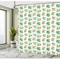 thumbnail image 4 of Ambesonne Autumn Shower Curtain, Natural Maple Leafs Art, 69"Wx75"L, Fern Green and Cinnamon, 4 of 4