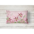 thumbnail image 2 of Pink Lillies Canvas Fabric Decorative Pillow, 2 of 3