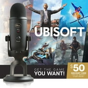 Blue Yeti Blackout USB Gaming Microphone with Blue VO!CE Effects, Multi-Pattern Recording, Plug and Play