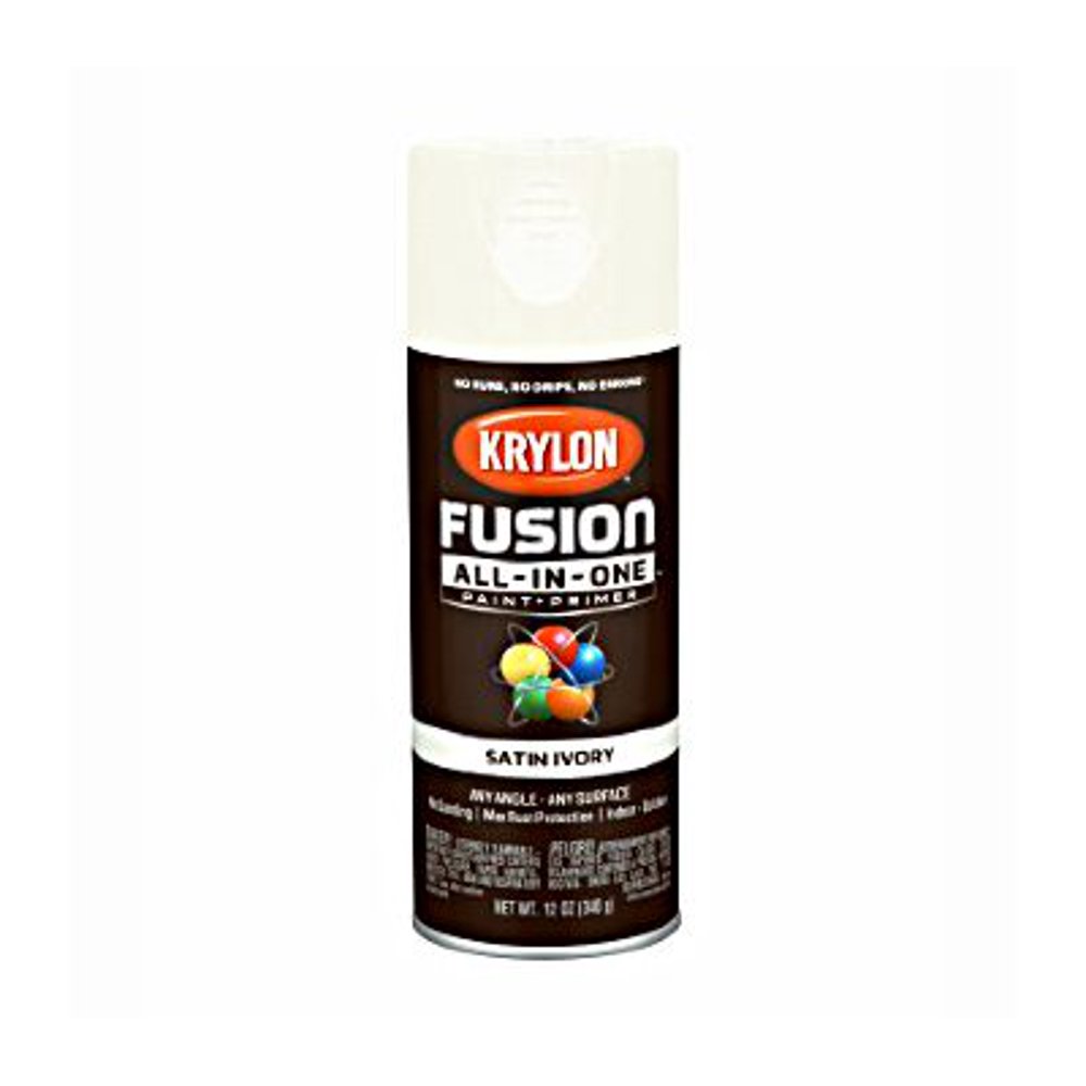 New Krylon K02739007 Fusion Spray Paint Satin Ivory 12 Ounce,1 Each
