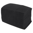 thumbnail image 3 of 50 Servilletas Desechables con Bolsillo para Cubiertos Incorporado, Tela Predoblada Como de Papel Fiesta Boda, Color Negro, 3 of 5