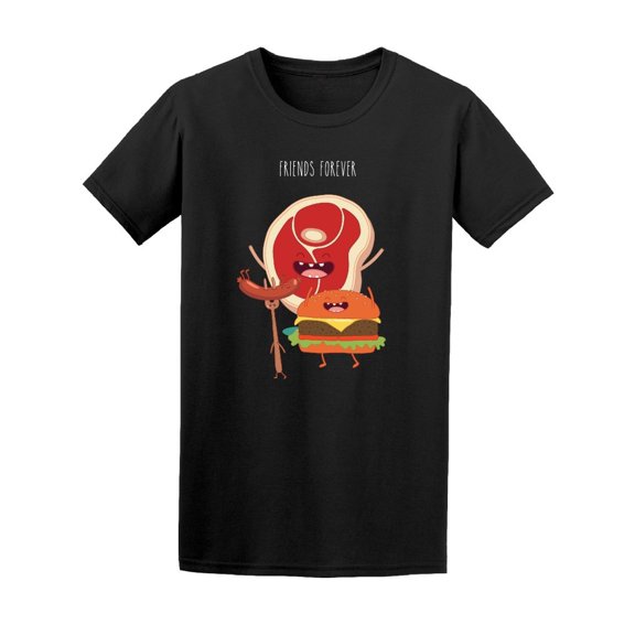 Fast Food Funny Sausage Burger Tee Men's -Image by Shutterstock
