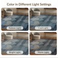 thumbnail image 7 of ODIKA 3'x5' Washable Accent Rug Pet Friendly, Non-Shedding Mat Bulk Farmhouse Abstract Grid Distressed Arch Panel Motifs Brushstroke for Bedside, Nursery Room, 7 of 7