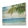 thumbnail image 2 of Designart 'Palm Beach Resort At Sunrise III' Nautical & Coastal Print on Natural Pine Wood, 2 of 5