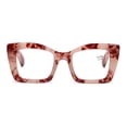 thumbnail image 5 of Women Thick Photochromic Brown Reading Glasses 2.50 Men Oversized Square Presbyopia Glasses UV Pink Tortoiseshell Readers +2.50 strength, 5 of 7