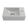 thumbnail image 3 of BOCCHI 1419-002-0126 Fireclay Sink 1-hole Right Side Faucet Deck in Matte White, 3 of 6