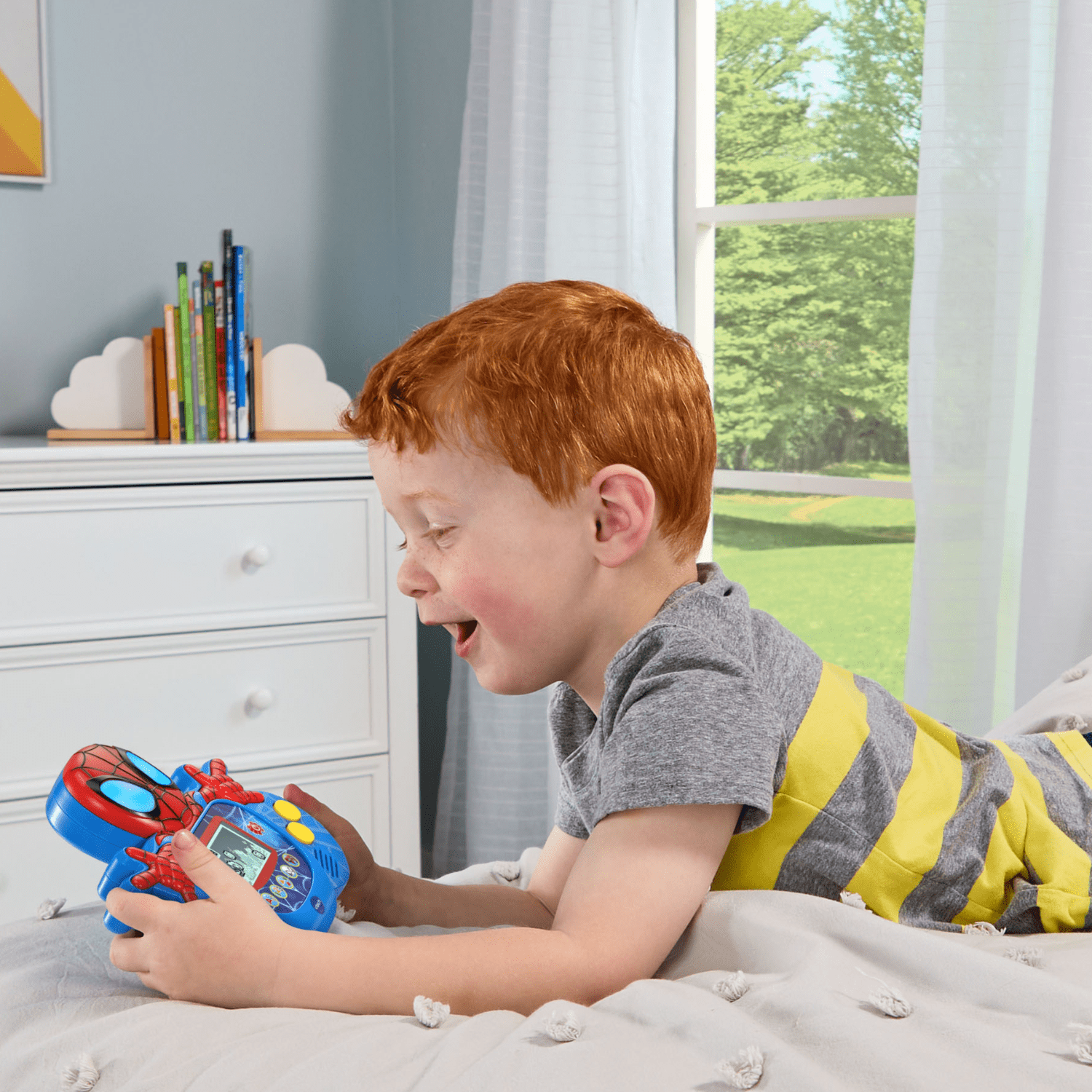 VTech Jeux Spidey and his Amazing Friends Spidey Learn & Go pour les enfants - Exclusivité Walmart - Version Anglaise, 3+ Ans