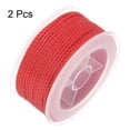 thumbnail image 3 of Unique Bargains 2 Packs Nylon Thread Twine Beading Cord 1.6mm Extra-Strong Braided Nylon Crafting String 16M/52 Feet, Red, 3 of 7