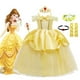 thumbnail image 2 of Vestido de princesa bella para niñas, disfraz de la Bella y La Bestia, ropa de fiesta, corona de palo mágico, 2022 Fivean unisex, 2 of 2