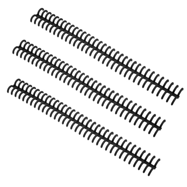 Plastic Binding Spine, Wear And Aging Resistant Loose Leaf Rings For Home Or School Use Black