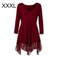 thumbnail image 1 of Vêtements pour Femmes Grande Taille, Robe Sexy à Manches Longues, Blouse Décontractée pour le Travail, 1 of 6