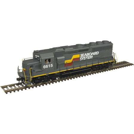 - Atlas HO Scale EMD GP40-2 (Standard DC) Seaboard System #6615 (Gray/Red/Yellow)